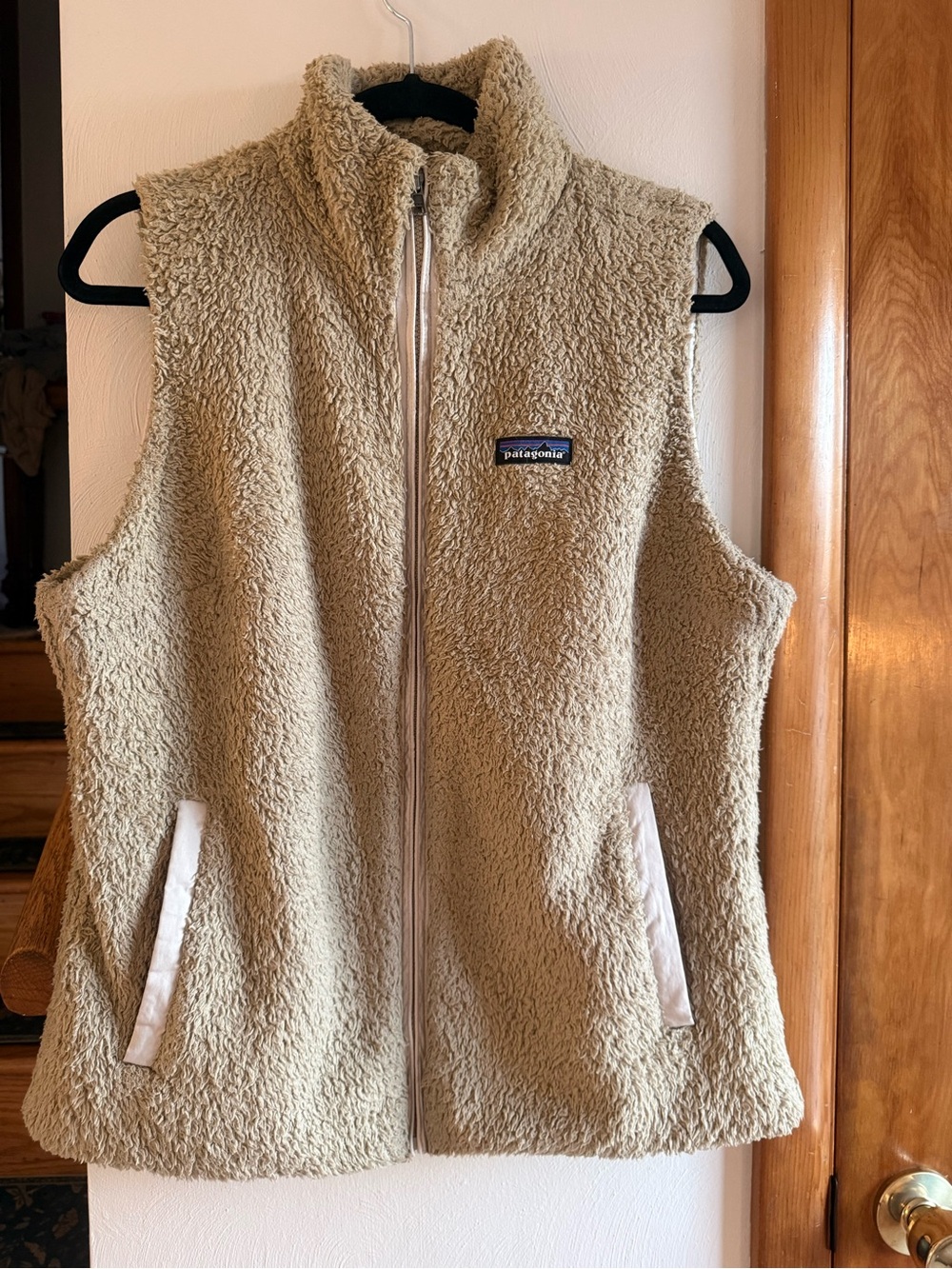 Patagonia Beige Sherpa Fleece Vest